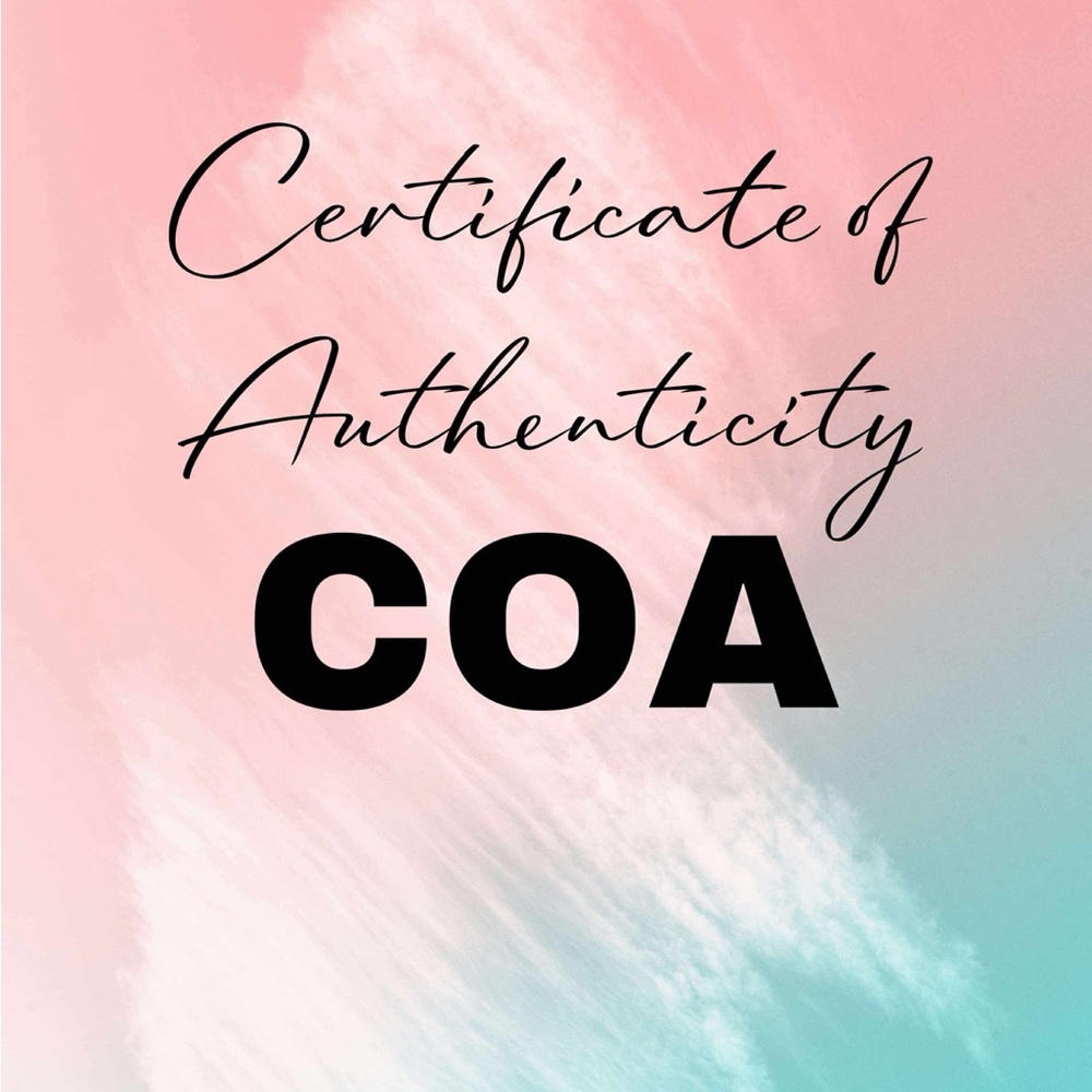 Certificate of Authenticity COA